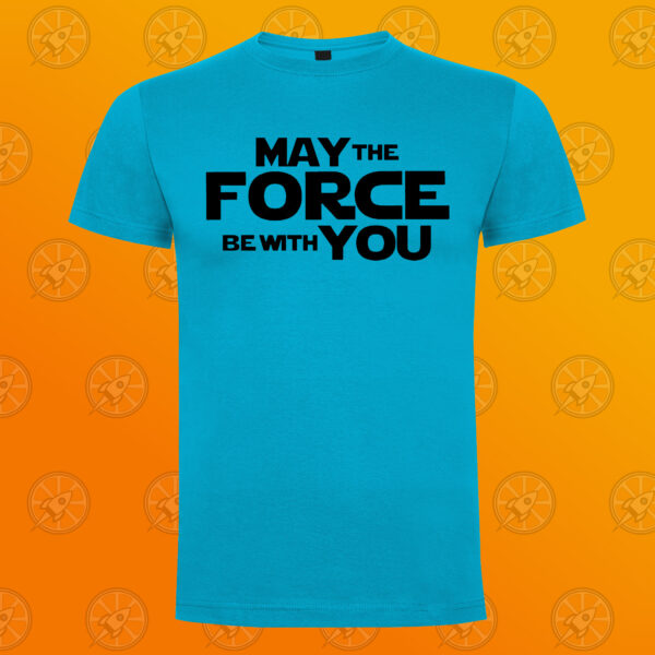 Camiseta de manga corta unisex con May the force be with you - Imagen 6
