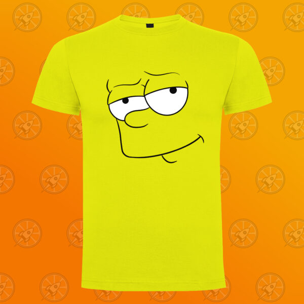 Camiseta de manga corta unisex con diseño fan art de los Simpson. Bart pícaro