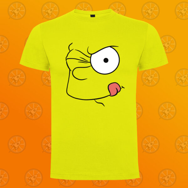 Camiseta de manga corta unisex con diseño fan art de los Simpson. Bart pillín.