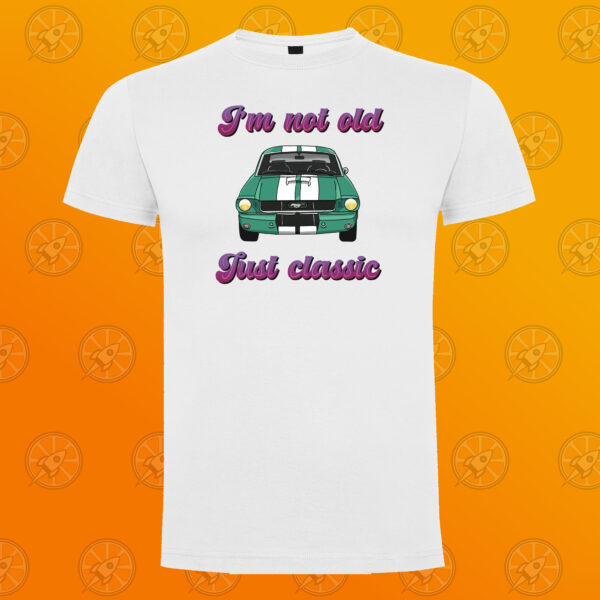 Camiseta de manga corta unisex con diseño I'm not old, just classic.