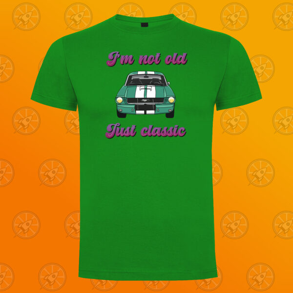 Camiseta de manga corta unisex con diseño I'm not old, just classic. - Imagen 4