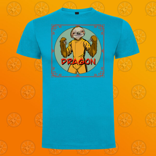 Camiseta de manga corta unisex con diseño del perezoso "Dragón"