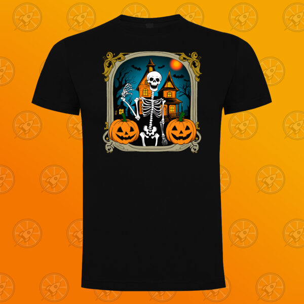 Camiseta de manga corta unisex con diseño impreso Happy Hallooween