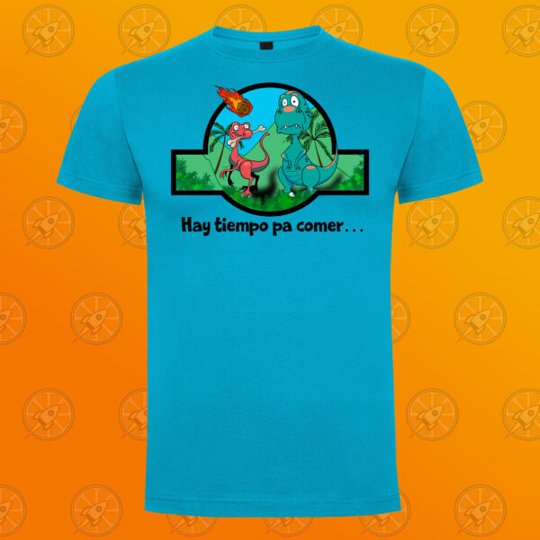 Camiseta de manga corta unisex con diseño "Hay tiempo pa comer..." - Imagen 6