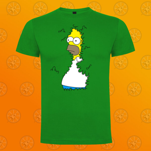 Camiseta de manga corta unisex con diseño fan art de los Simpson. Homer seto.