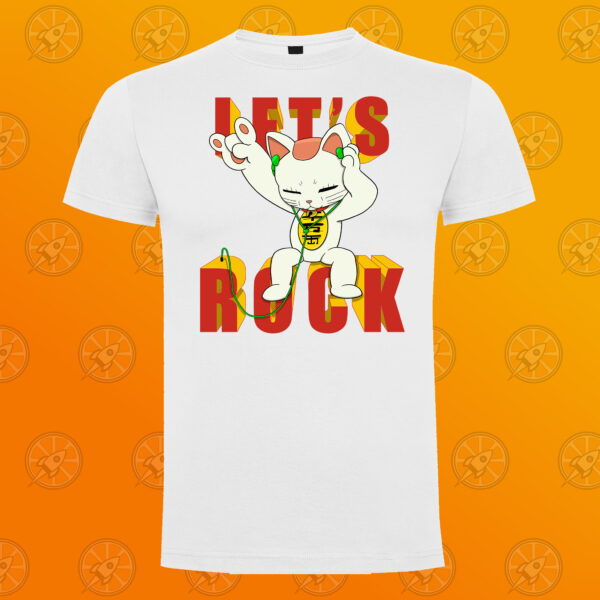 Camiseta de manga corta unisex con diseño impreso Dan Da Dan Let´s Rock - Imagen 6