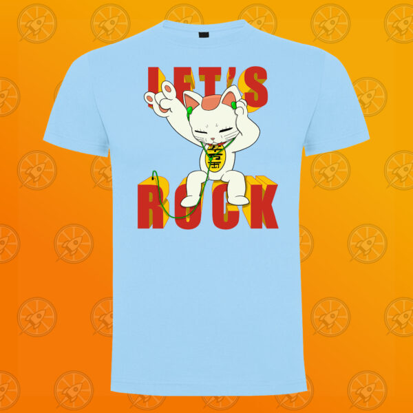 Camiseta de manga corta unisex con diseño impreso Dan Da Dan Let´s Rock