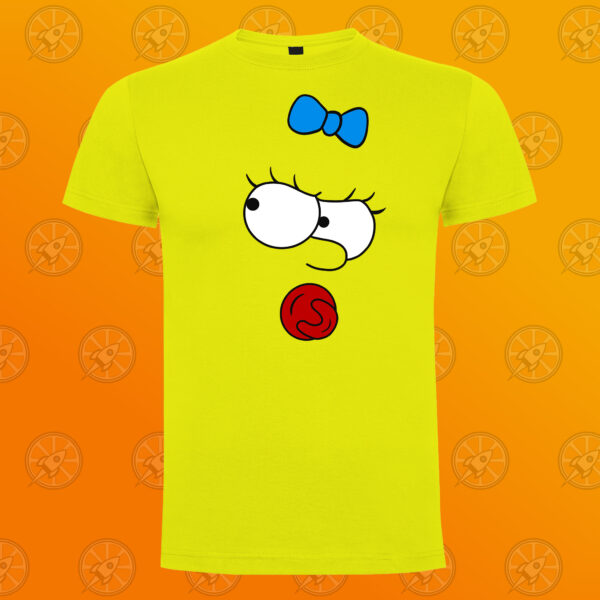 Camiseta de manga corta unisex con diseño fan art de los Simpson. Magie enfadada
