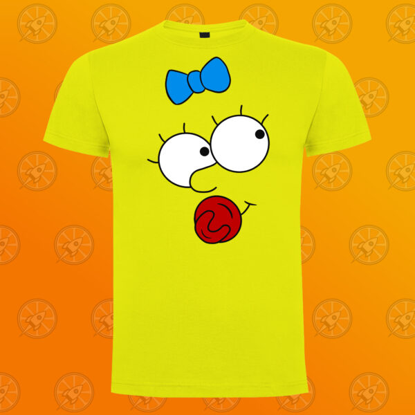 Camiseta de manga corta unisex con diseño fan art de los Simpson. Magie feliz