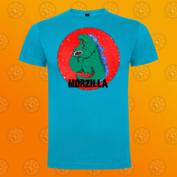 Camiseta de manga corta unisex con diseño del rey de monstruos, "Morzilla" - Imagen 6