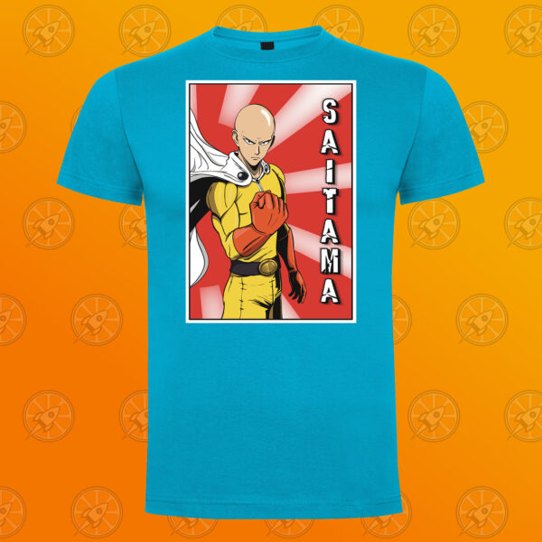 Camiseta de manga corta unisex con diseño fan art de One Punch Man. - Imagen 2