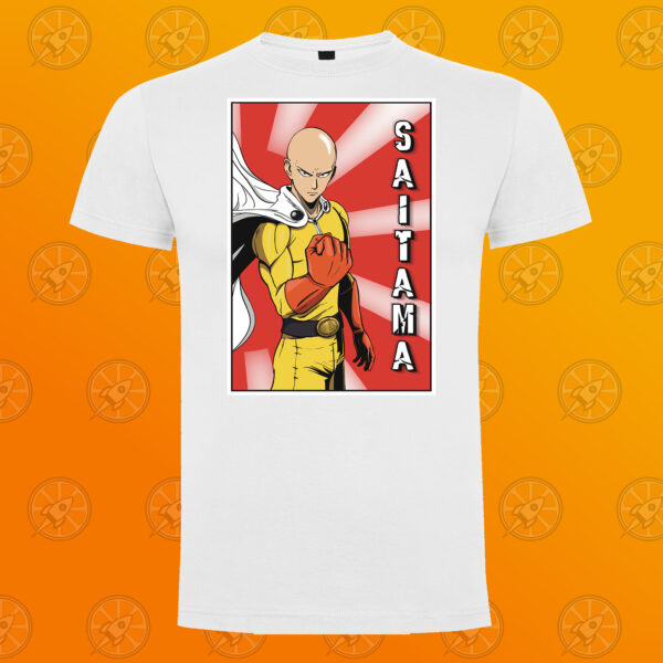 Camiseta de manga corta unisex con diseño fan art de One Punch Man. - Imagen 6