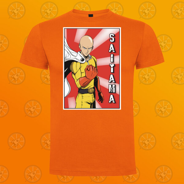 Camiseta de manga corta unisex con diseño fan art de One Punch Man. - Imagen 3