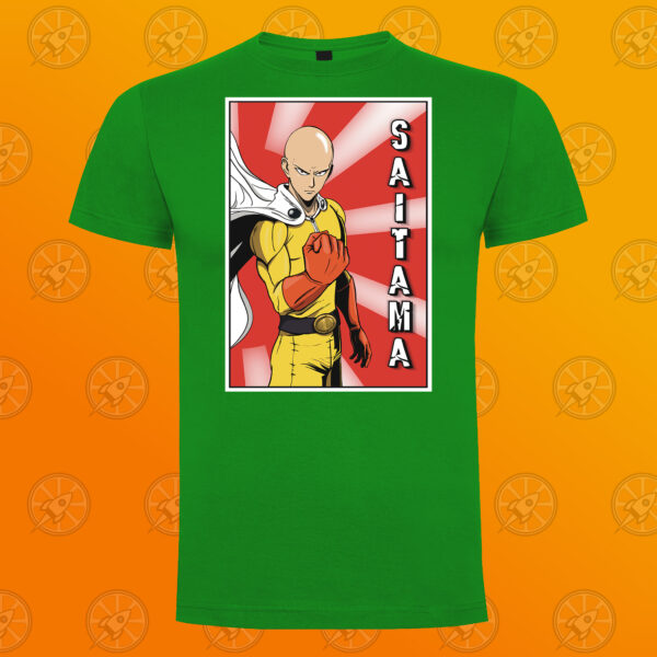 Camiseta de manga corta unisex con diseño fan art de One Punch Man. - Imagen 4