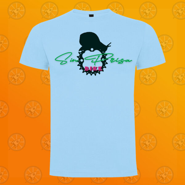 Camiseta de manga corta unisex con diseño impreso Sin prisa bike.