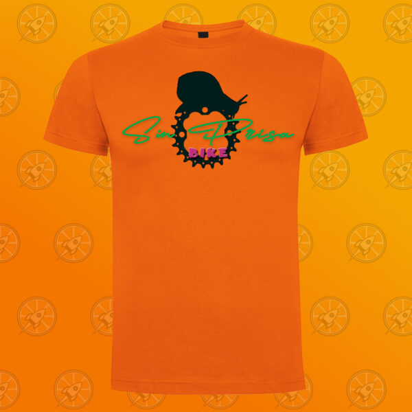 Camiseta de manga corta unisex con diseño impreso Sin prisa bike. - Imagen 4