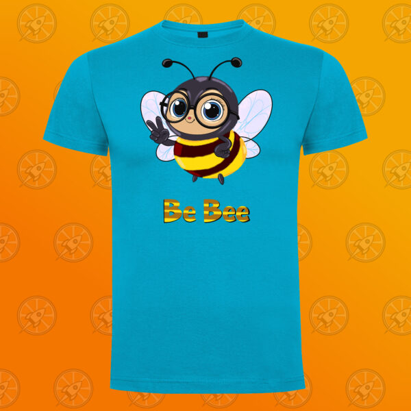 Camiseta de manga corta unisex con diseño impreso Be Bee.
