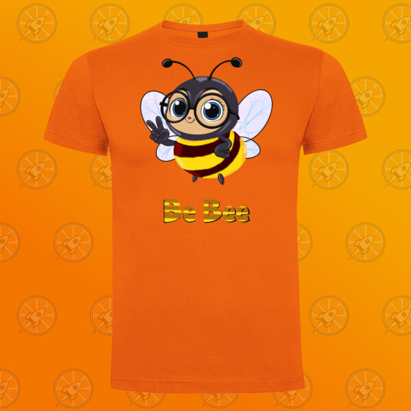 Camiseta de manga corta unisex con diseño impreso Be Bee. - Imagen 4