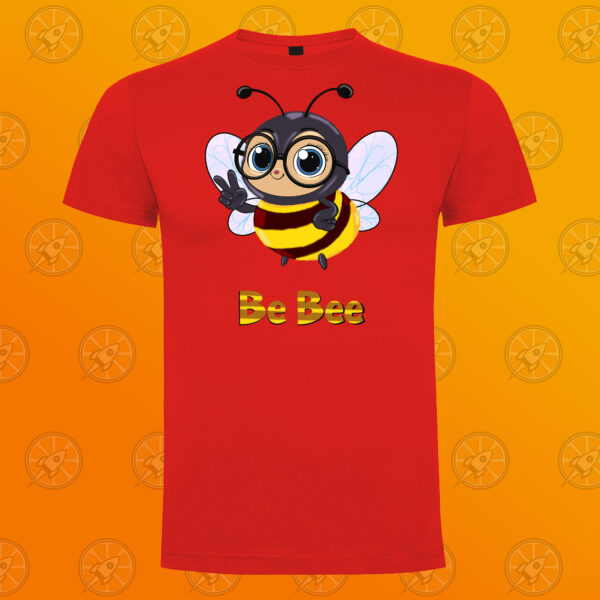 Camiseta de manga corta unisex con diseño impreso Be Bee. - Imagen 6