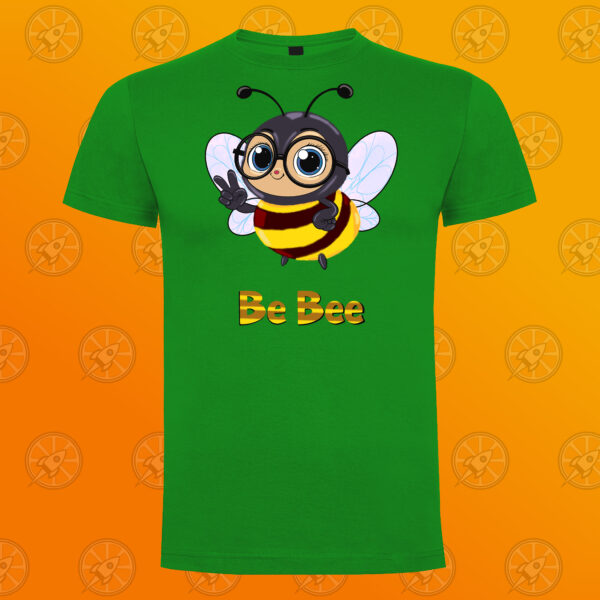 Camiseta de manga corta unisex con diseño impreso Be Bee. - Imagen 3
