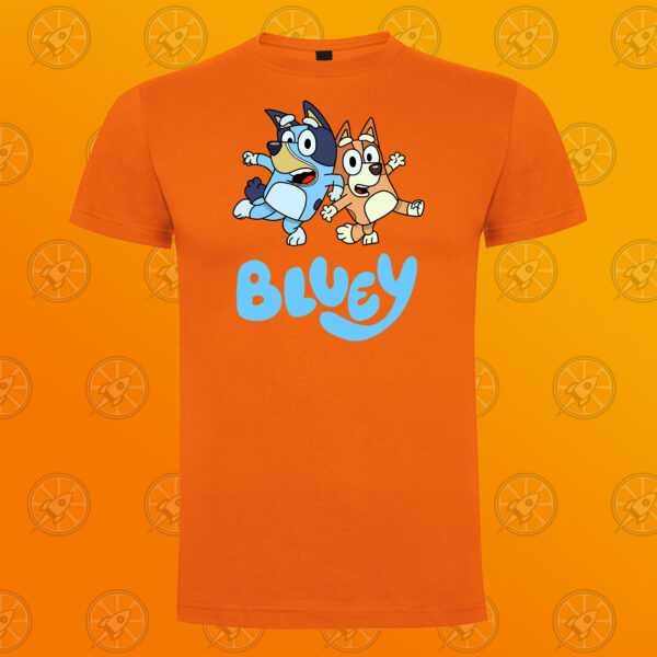 Camiseta de manga corta unisex con diseño impreso Bluey y Bingo dancing. - Imagen 6