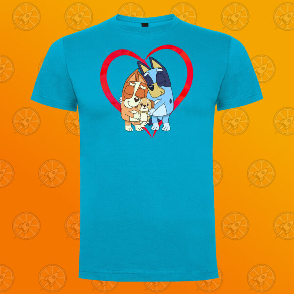 Camiseta de manga corta unisex con diseño impreso Bluey y Bingo love - Imagen 2