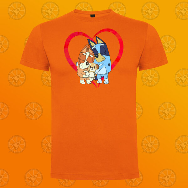 Camiseta de manga corta unisex con diseño impreso Bluey y Bingo love - Imagen 3