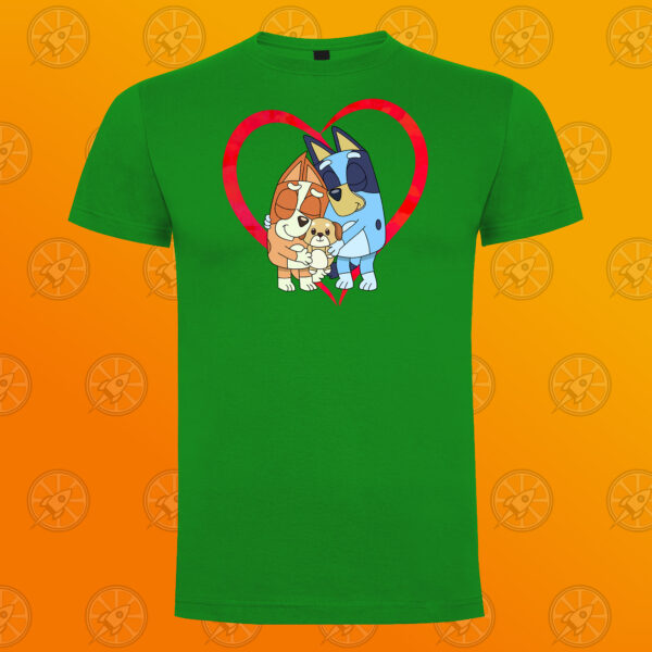 Camiseta de manga corta unisex con diseño impreso Bluey y Bingo love - Imagen 4