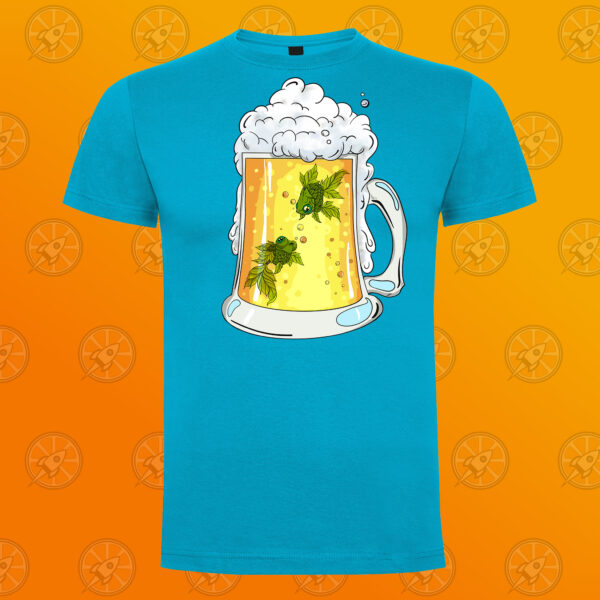 Camiseta de manga corta unisex con diseño hop fishes. - Imagen 6