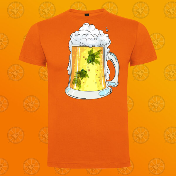 Camiseta de manga corta unisex con diseño hop fishes. - Imagen 5