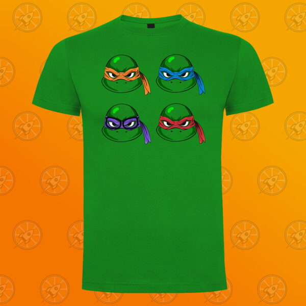 Camiseta de manga corta unisex con diseño de las tortugas ninja.