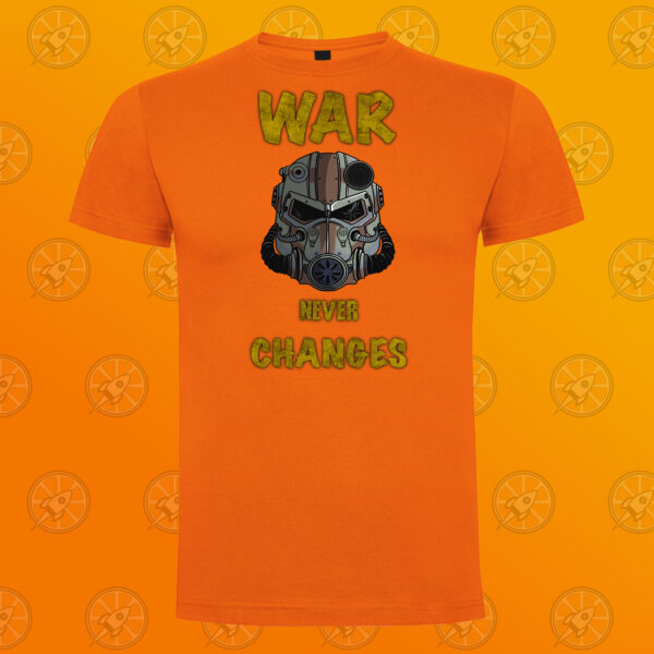 Camiseta de manga corta unisex con diseño war never changes. - Imagen 4