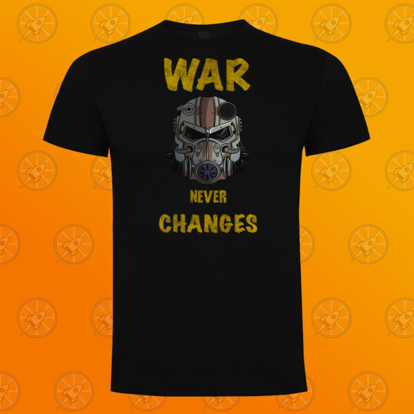 Camiseta de manga corta unisex con diseño war never changes. - Imagen 6