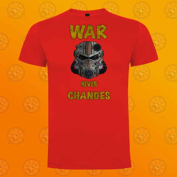 Camiseta de manga corta unisex con diseño war never changes. - Imagen 2