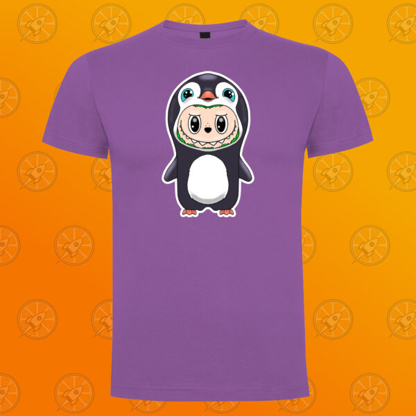 Camiseta de manga corta unisex con diseño impreso Labubu Pingüino - Imagen 6