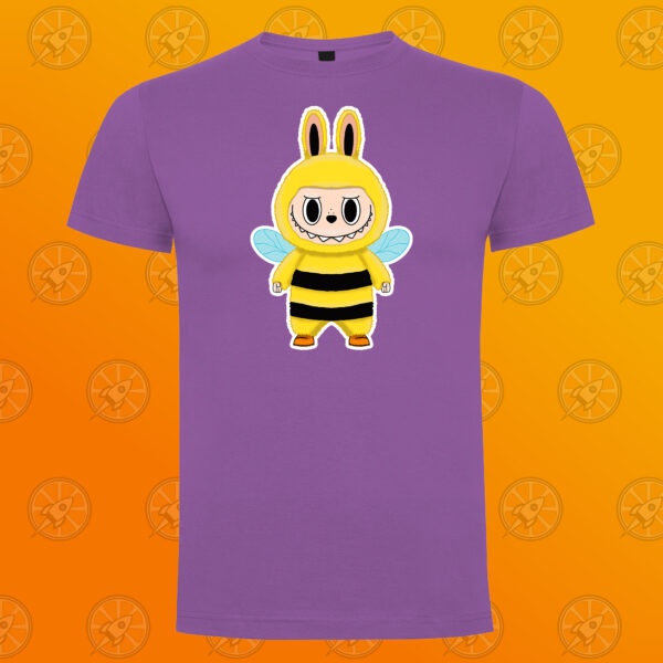 Camiseta de manga corta unisex con diseño impreso Labubu Bee - Imagen 2