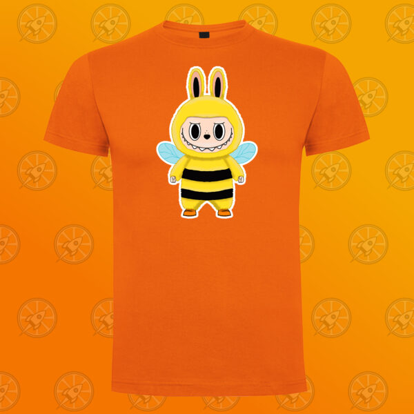 Camiseta de manga corta unisex con diseño impreso Labubu Bee - Imagen 3