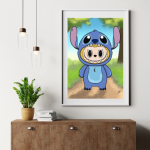Print Labubu Stitch