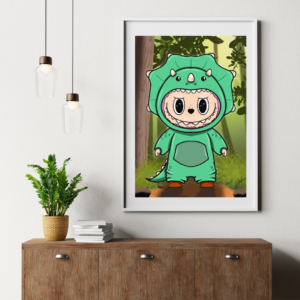 Print Labubu Dino