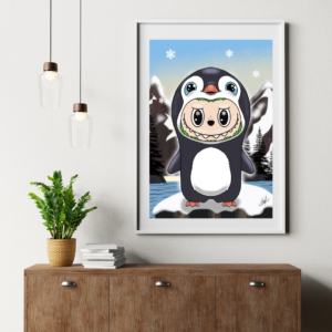 Print Labubu Pingüino